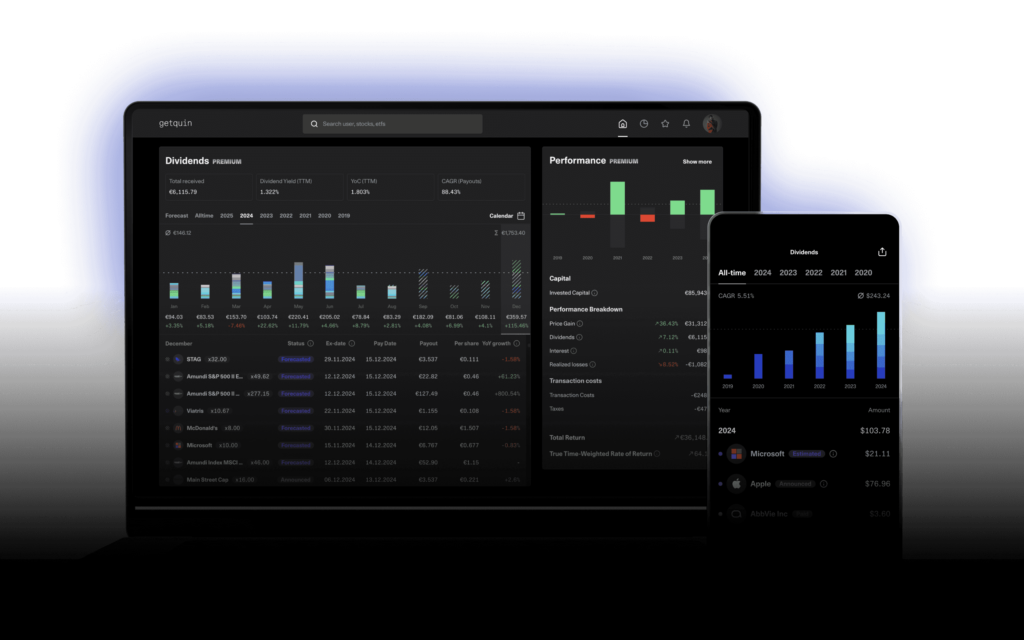 Getquinn app investimenti tracking